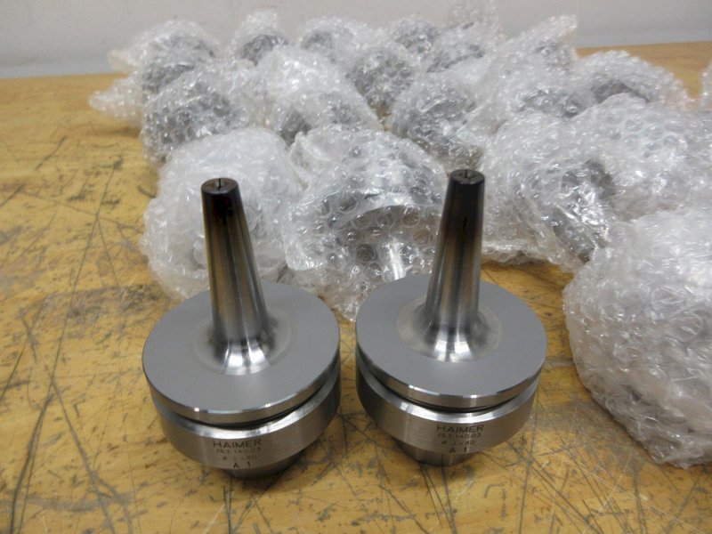 Haimer HSK32 &amp; 63 Shrink Fit Tool Holders, (8 pc) E32.140.03 Dia 3mm x 60, (25 pc) F63.140.03 Dia 3mm x 80, **Used**- Auction Item
