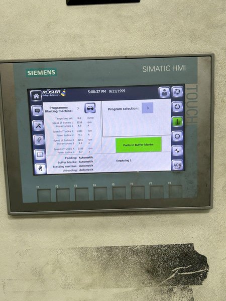 ROSSLERRMBD 500/4 SHOT BLAST UNIT W/ DONALNDSON DFE19 DUST COLLECTOR (NEW 2022)