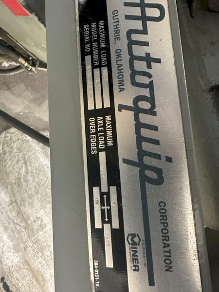5000 LB. HYDRAULIC TURN TABLE: STOCK #77269