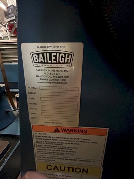 2015 BAILEIGH SN-F11-AN Notching Machine - Air Operated, 11 Gauge Capacity