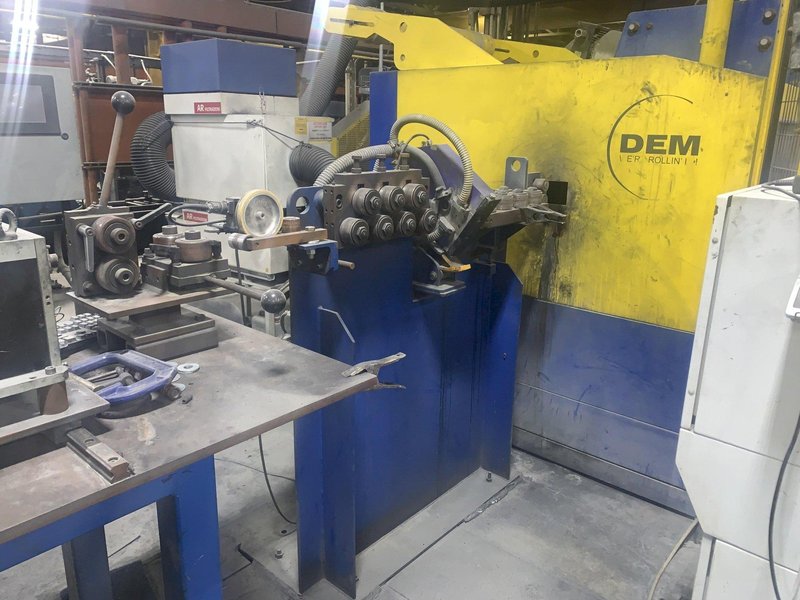 .512" X 12" X 4 STAND DEM WIRE FLATENING ROLLING MILL LINE, YEAR 2017: STOCK #13898