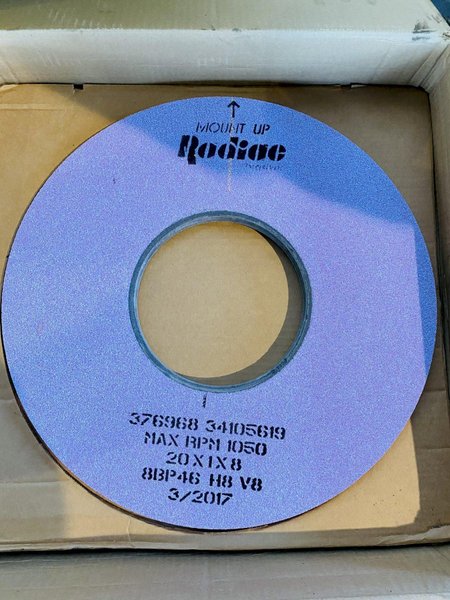 (2) NEW RADIAC 20X1X8 GRINDING WHEELS. STOCK # 0312421