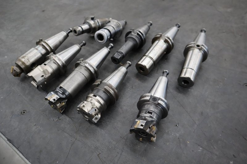 CT40 Taper Tool Holders, Assorted Collet Holders and Insert Milling Cutters- Auction Item