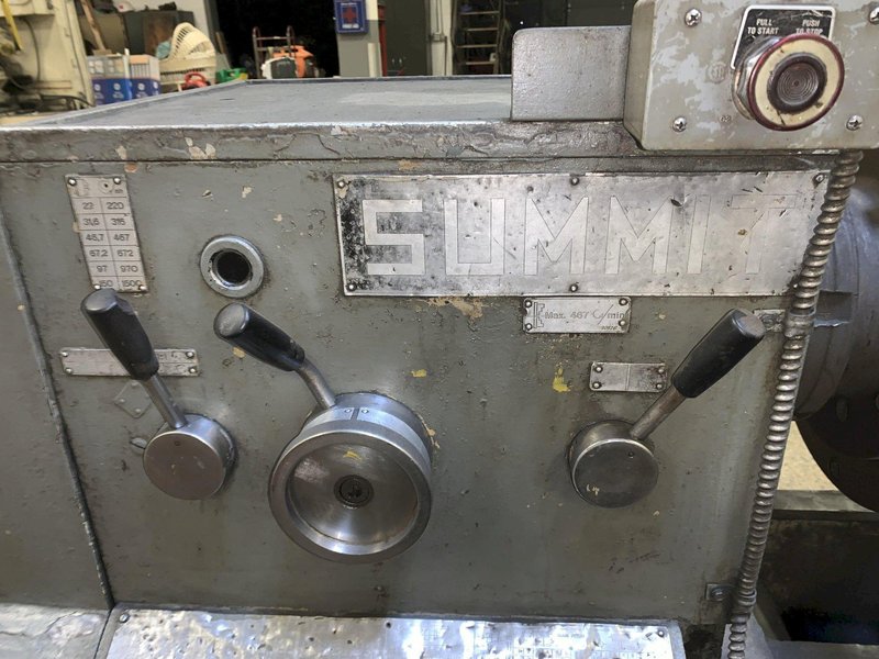 19" x 47" Summit Engine Lathe, S/N 3220827.