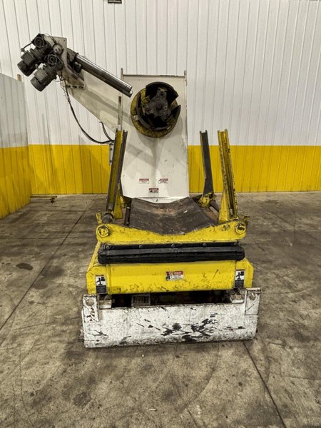 15,000 LBS X 36" COE MODEL #CPR-PO-15018 MOTORIZED COIL REEL UNCOILER W/ COIL CAR: STOCK #23436