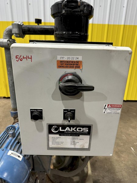65 GPM X 3 HP LAKOS FILTRATION PUMP &amp; STRAINER: STOCK #21909
