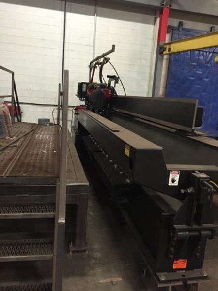 120" X 3/8" PANDJIRIS MODEL 120I-50 SEAM WELDER WITH LINCOLN POWERWAVE: STOCK # 71485