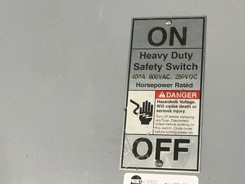 Siemens  400 Amps  Heavy Duty Safety Switch  - Hf365