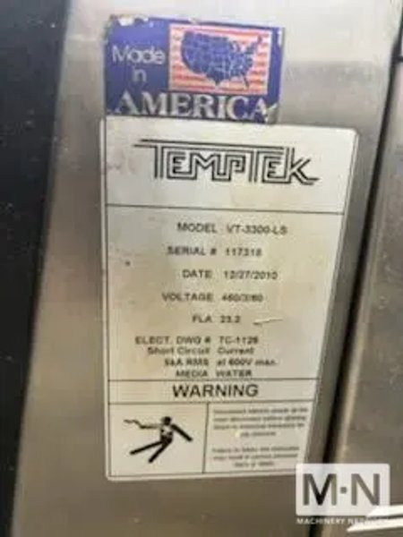 3 HP TEMPTEK MODEL VT3300-LS THERMOLATOR (4) AVAILABLE  MFG 2016- 2011