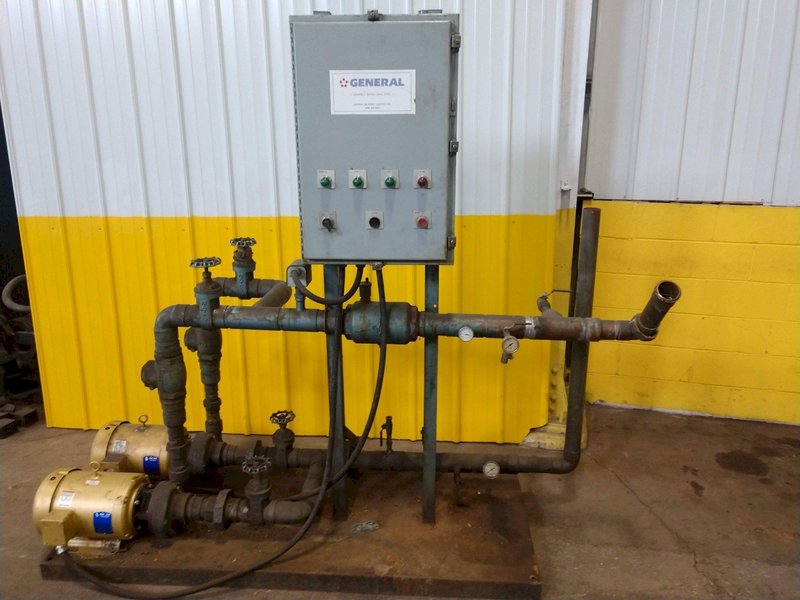 (2) 10 HP GENERAL AIR PRODUCTS BLOWER MODEL #FPSED44 TWIN MOTOR PUMP: STOCK #13546
