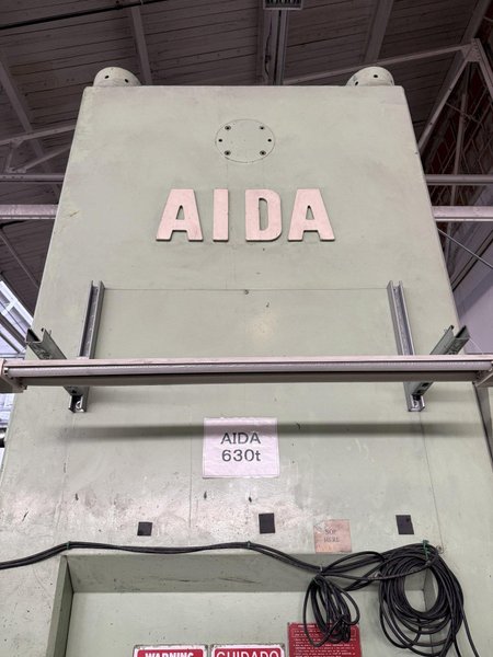 630 TON AIDA MODEL #K-630 KNUCKLE JOINT PRESS, 25-40 SPM, NEW 1991: YOBRO #25820