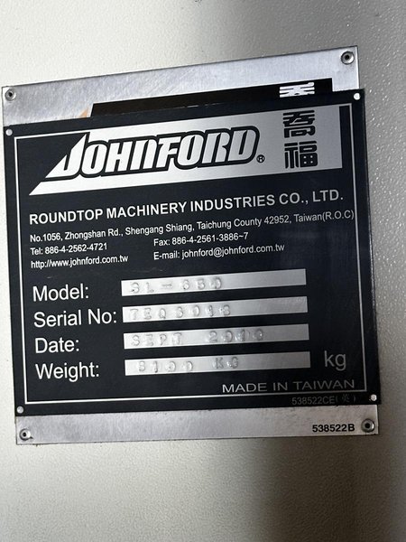 Johnford SL-650 CNC Lathe