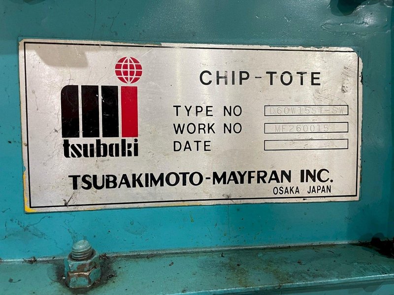 Used, Tsubaki Chip-Tote Chip Conveyor