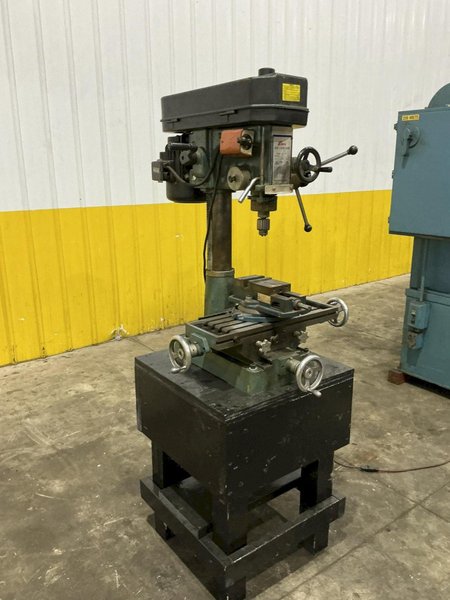ENCO TABLE TOP SINGLE SPINDLE DRILL WITH TABLE VISE: YOBRO #26219