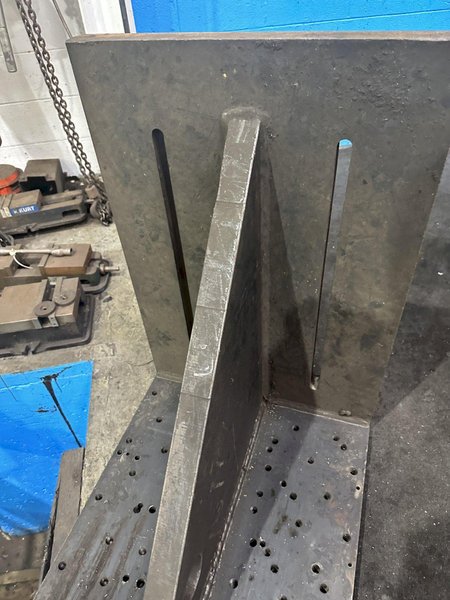 (1) PAIR 24" X 36" HIGH X 36" DEEP ANGLE PLATES: STOCK #77201