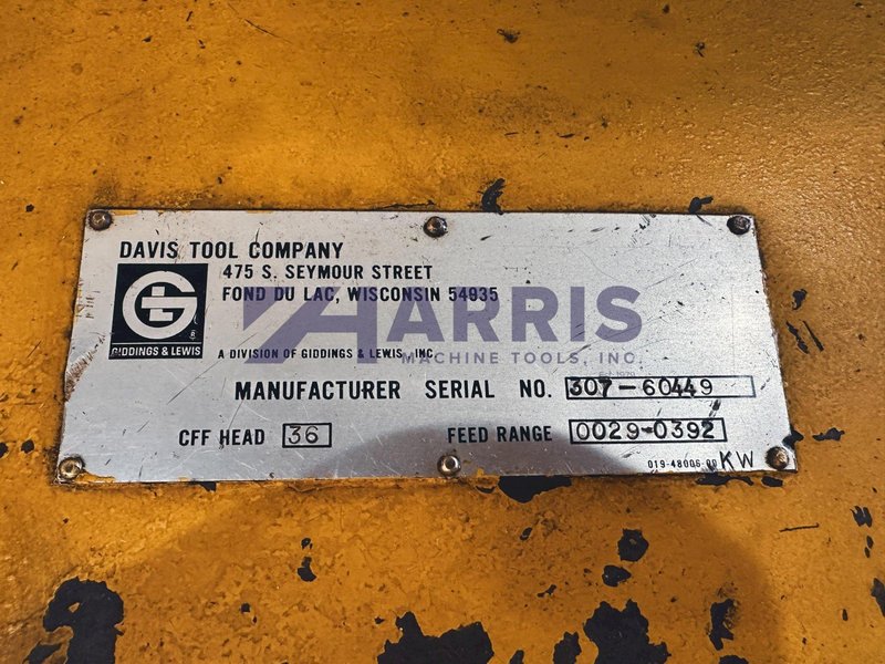 Davis Tool Facing Head CFF Head, 36"