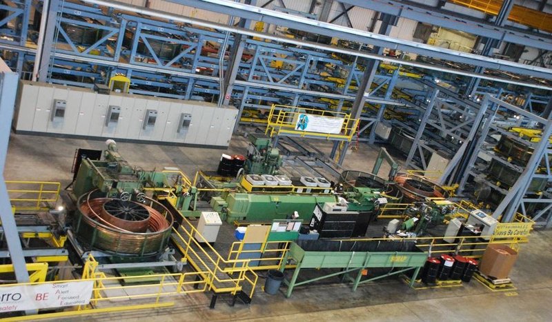 SMS COPPER TUBE CAST &amp; ROLL - MELTING, CASTING, MILLING &amp; 3-ROLL HRM ROLLING LINE