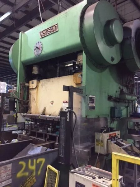 VERSON 200 TON 2 POINT GAP FRAME PRESS, STOCK# 13760J