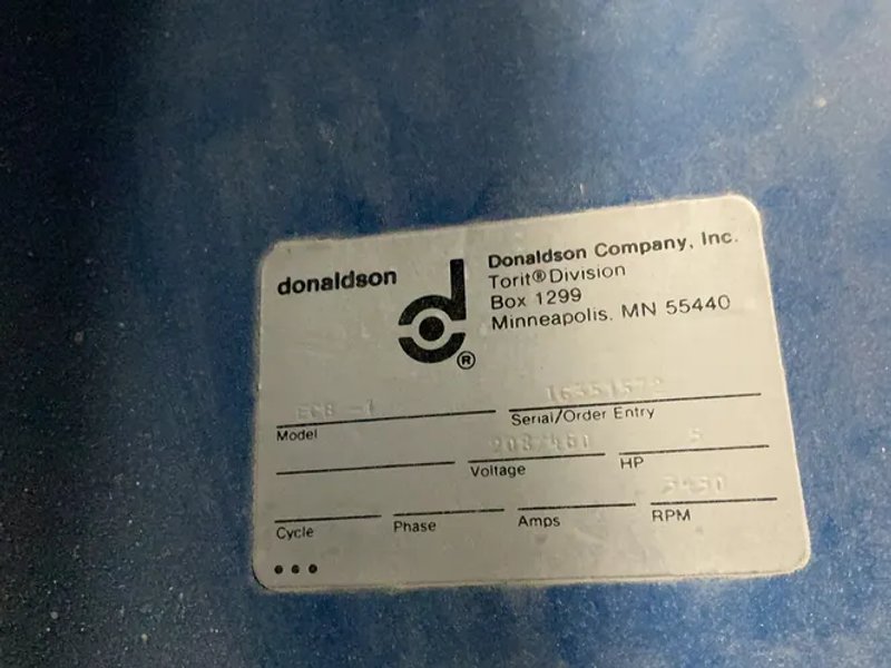 Donaldson Torit  5 Hp Dust Collector  - Ecb-1
