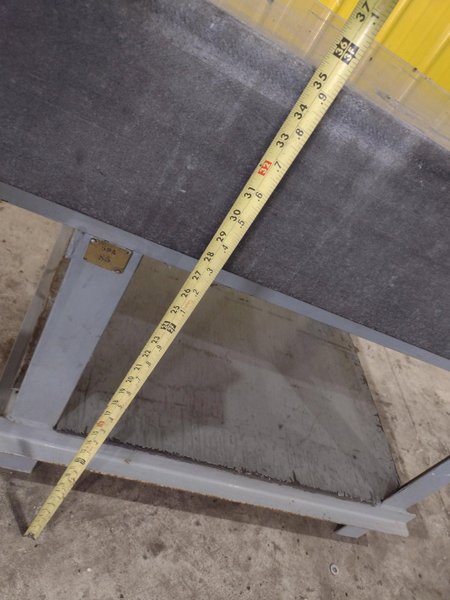 36" X 24" X 8" STARRETT BLACK PRECISION INSPECTION GRANITE SURFACE PLATE WITH STAND: STOCK 23106