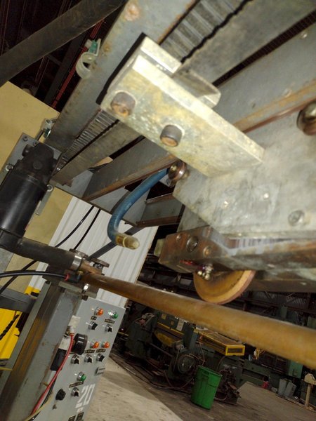 48" LONGUTUDINAL SEAM WELDER WITH ROMAN WELDER &amp; ENTRON CONTROLS: STOCK #21743