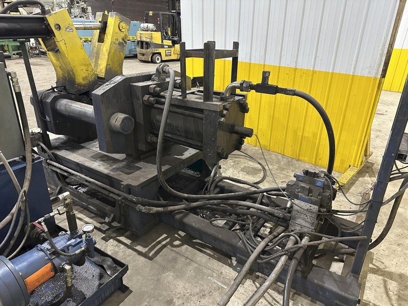 200 TON (2-3/8" TO 9-5/8") DIAMETER TRUE GRIT MODEL CT200 HYDRAULIC TUBE &amp; PIPE PUSH POINTER / END FORMER/ SWAGING PRESS: STOCK #22399
