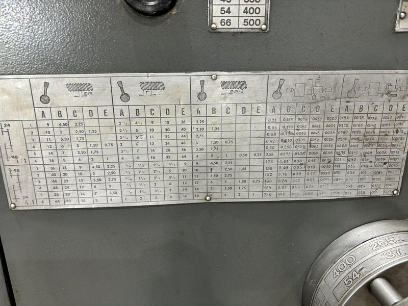 48" / 60" SWING X 84" SIRCO MODEL #PA-36 HEAVY DUTY GAP BED ENGINE LATHE, 5.5" HOLE: STOCK #21004