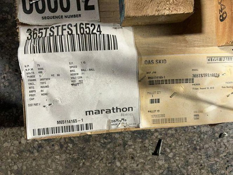 Marathon 75 Hp Motor - Tvj 365tstfs16524an W