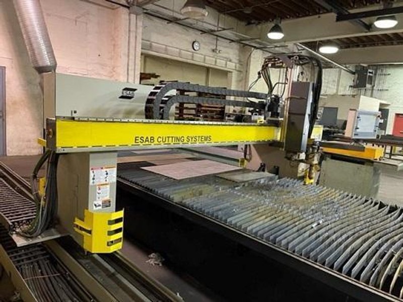 6'5" x 21' ESAB MODEL #COMBIREX DX3000 GANTRY STYLE PLASMA CUTTING MACHINE