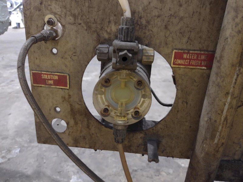 5 CUBIC FOOT ROTO FINISH MODEL #0405MS SPIRATRON VIBRATORY PART DEBURRING FINISHER: STOCK #20351