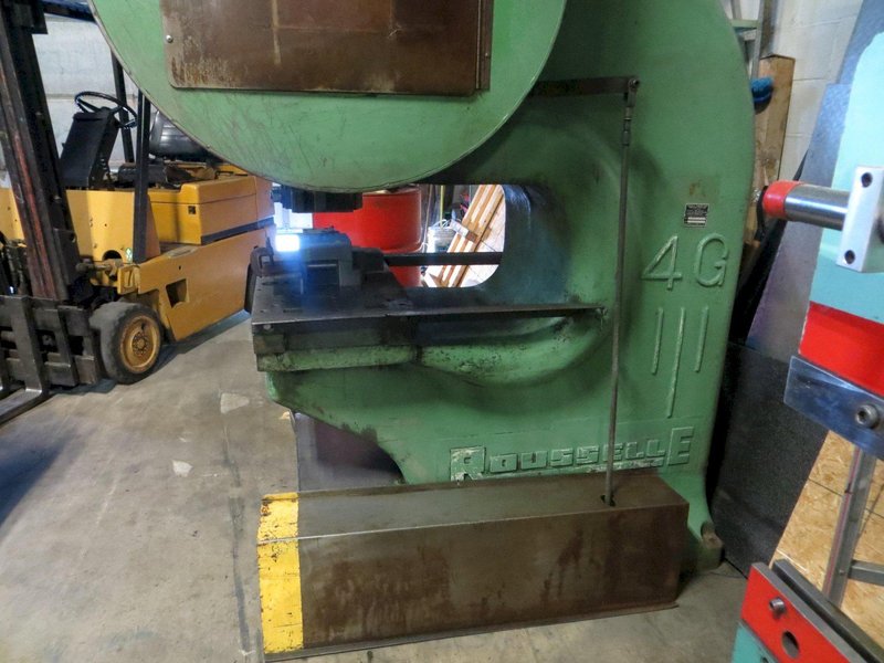 40 Ton Used Rousselle Gap Frame Mechanical Clutch Press Model 4G