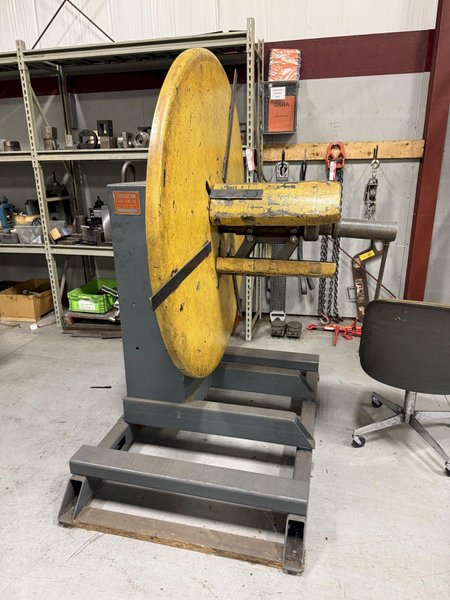 1,000 LBS X 20" AMERICAN STEEL LINE MODEL #60  PULL OFF COIL REEL UNCOILER: YOBRO #23895