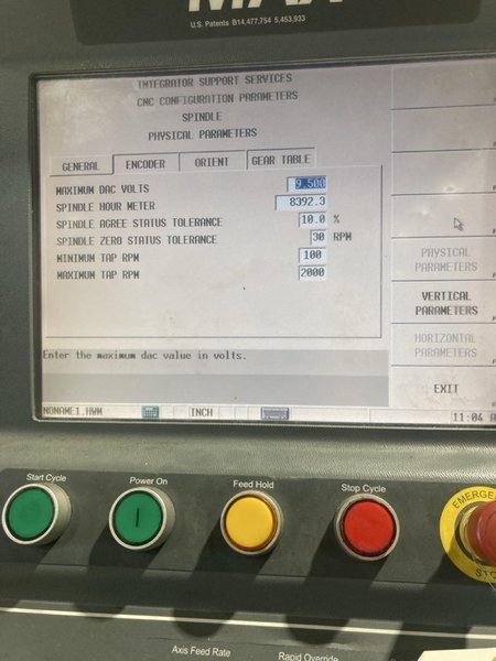 Hurco VM10 CNC Vertical Machining Center, 2008