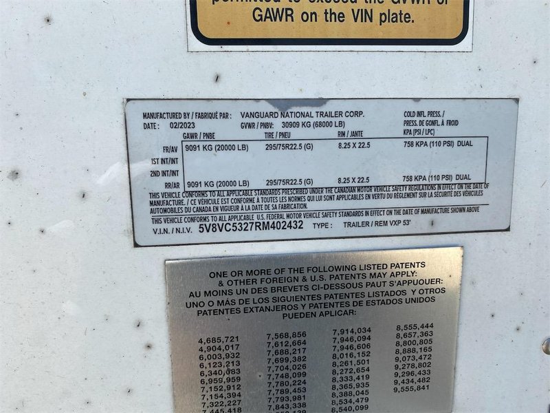 2024 Vanguard 53 x 102 5V8VC5327RM402432