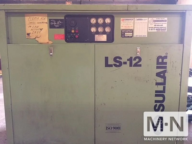 50 HP Sullair LS12-50 Rotary Screw Air Compressor