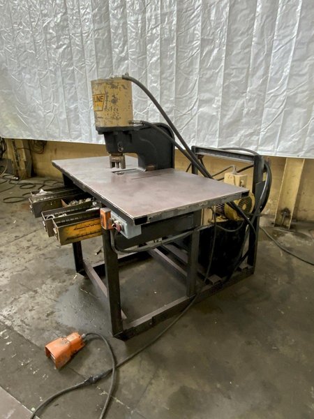 80 TON FABRILINE MODEL FP-80 HYDRAULIC C-FRAME FLANGE PUNCH: STOCK #81508
