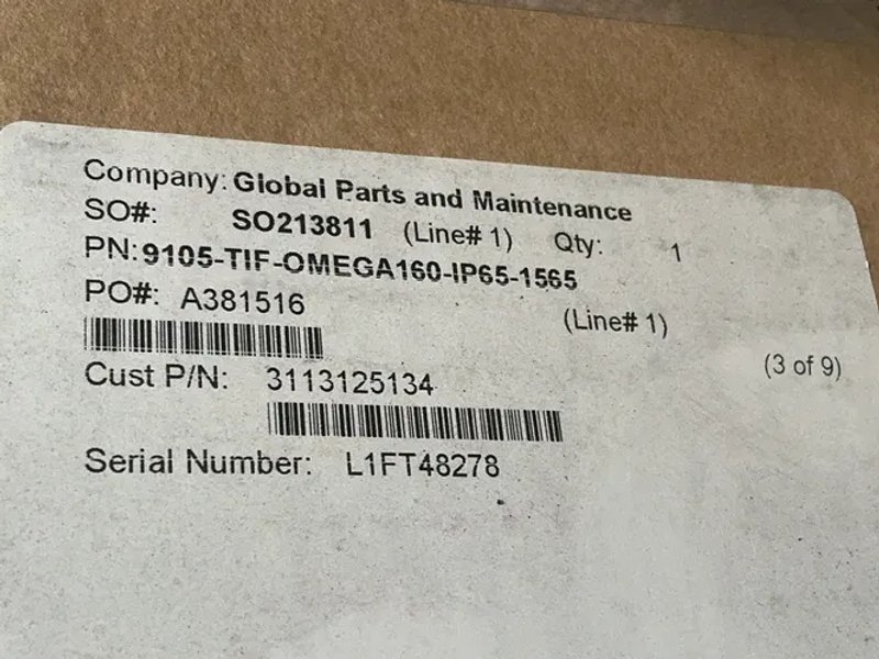 Ati 6-axis Force/torque Transducer - 9105-tif-omega160-ip65-1565