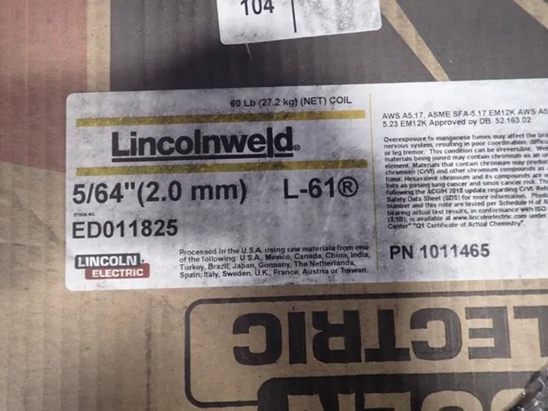 Lincoln Electric  5/64" Welding Wire  - Ed011825