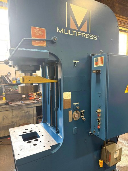 75 Ton Multipress Gap Frame Hydraulic Press, 15" Str., 30" DL, 20" x 34" Bed, 30 HP