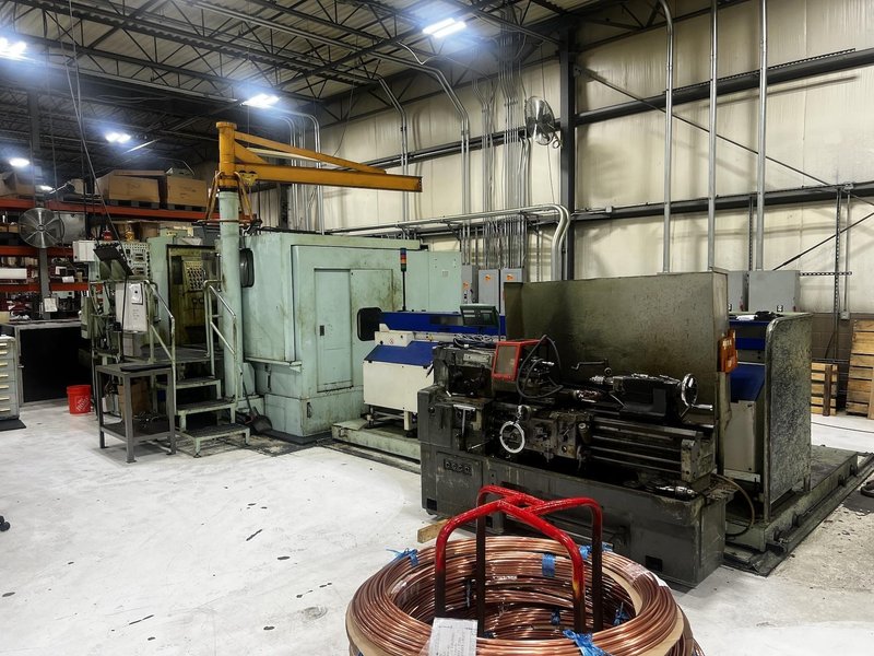 Asahi Okuma Model APF-1513-5 Five Die Progressive Heading Machine