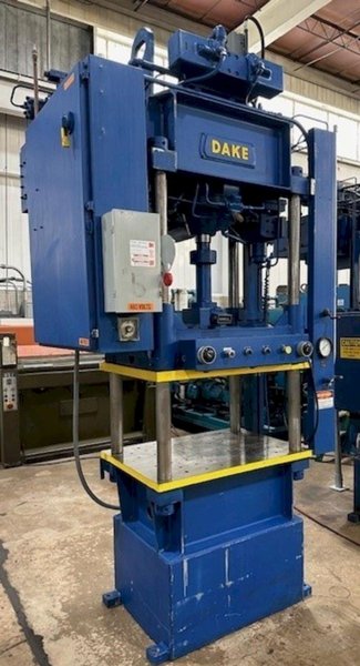 50 TON DAKE MODEL #27-783 HYDRAULIC 4 POST PRESS 14" STROKE: YOBRO #24083