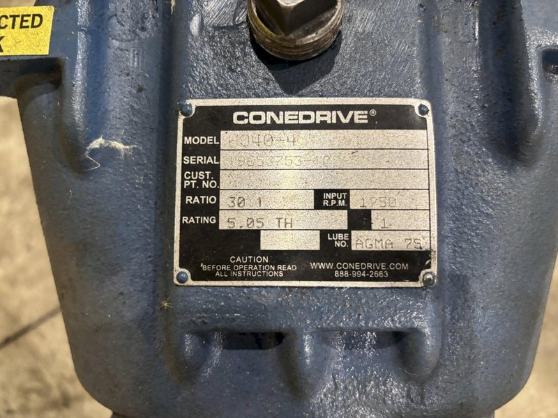 30:1 RATIO CONEDRIVE MODEL #H040-4 REDUCER GEARBOX: YOBRO #23892