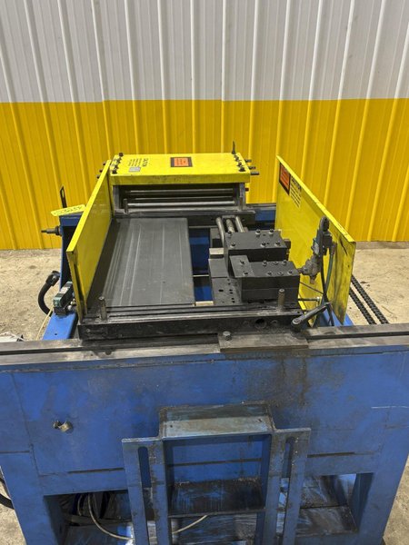 12" W X 18" STROKE PRESS ROOM EQUIPMENT PRE PNEUMATIC COIL STRAIGHTENER &amp; AIR FEEDER : STOCK #23254