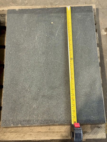 24" X 18" X 3" GRANITE SURFACE PLATE. STOCK # 1086426