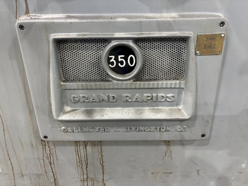 8" X 24" GRAND RAPIDS MODEL #350 HYDRUALIC HORIZONTAL SURFACE GRINDER: STOCK #22734