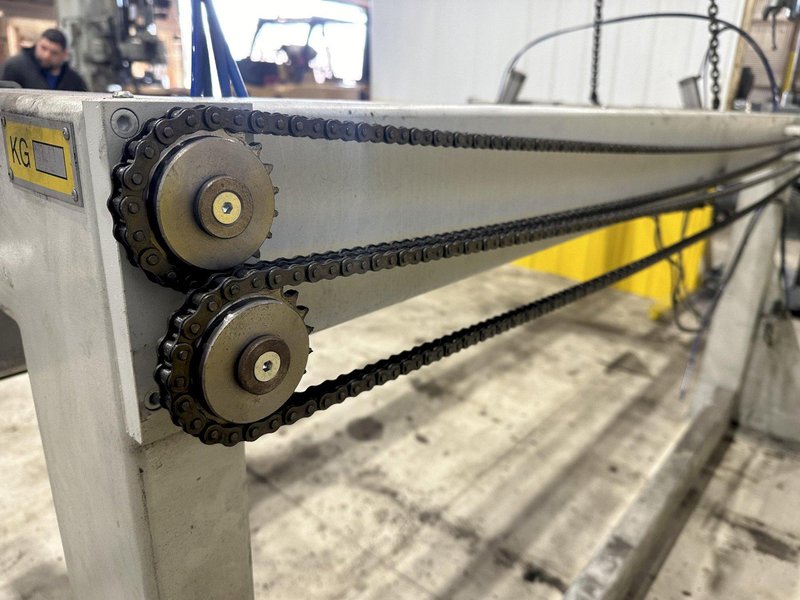 30" x 14 GA DALCOS MODEL #PXN-800 AUTOMATIC COIL HYDRAULIC PUNCHING MACHINE: STOCK #20332