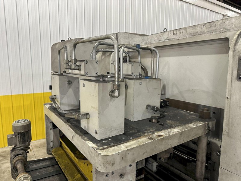 30" x 14 GA DALCOS MODEL #PXN-800 AUTOMATIC COIL HYDRAULIC PUNCHING MACHINE: STOCK #20332