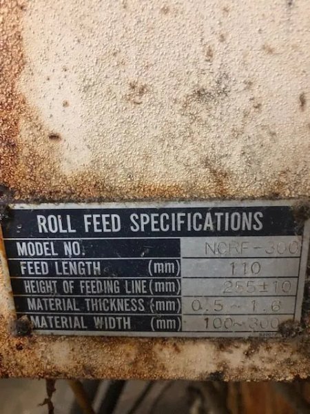 AIDA 12" X .63 SERVO FEEDER, STOCK# 14006J