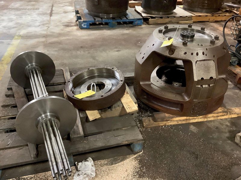 Used, 34" (860 mm) Rohm Hydraulic Indexing Chuck with Hydraulic Power Unit