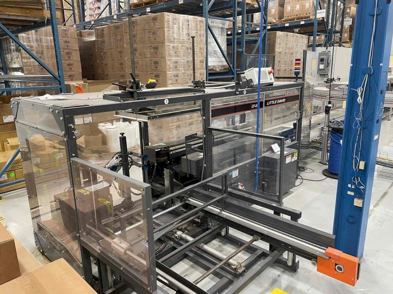 FULLY AUTOMATIC CF‑50T ERECTOR + HIGH‑SPEED LD‑16A SEALER – UP TO 20 CASES/MIN!